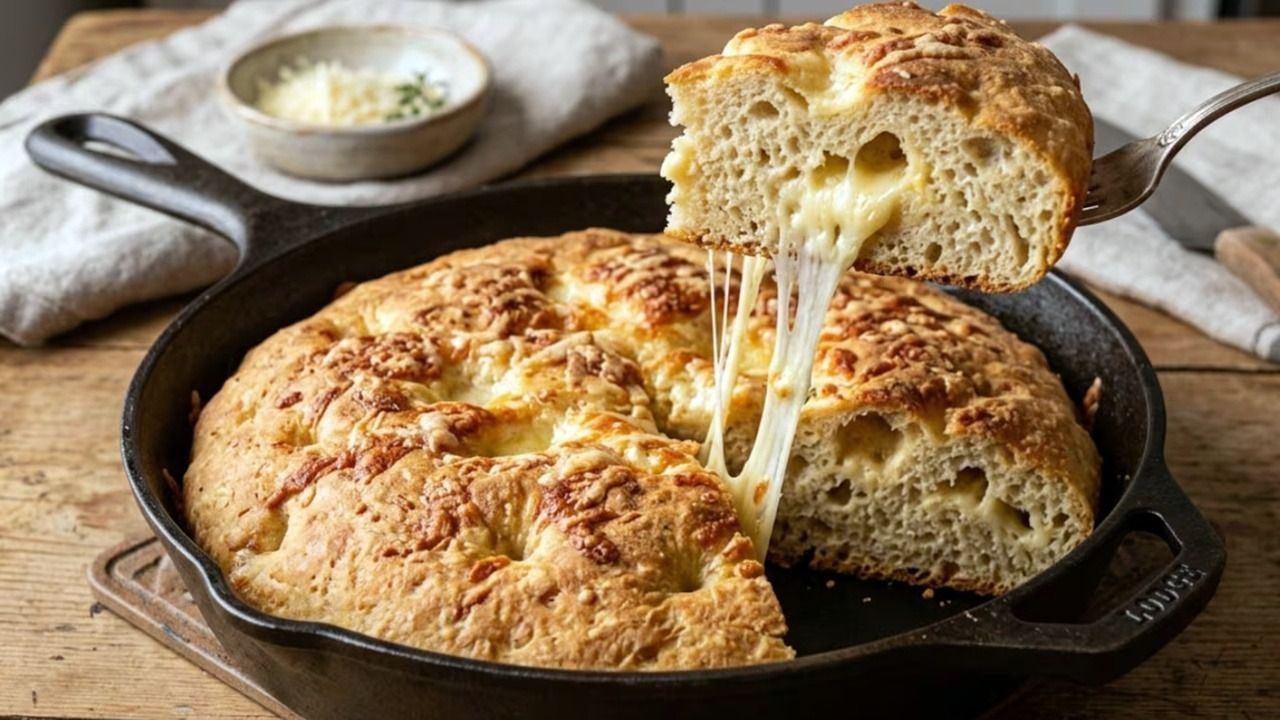 Cómo hacer pan de queso en sartén que se prepara en menos de 10 minutos