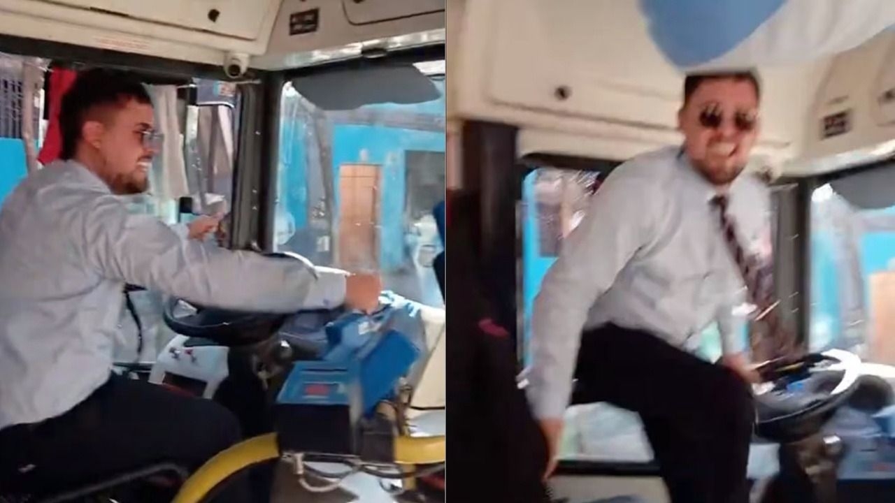 Un chofer frenó el colectivo para festejar el gol de Argentina con los pasajeros