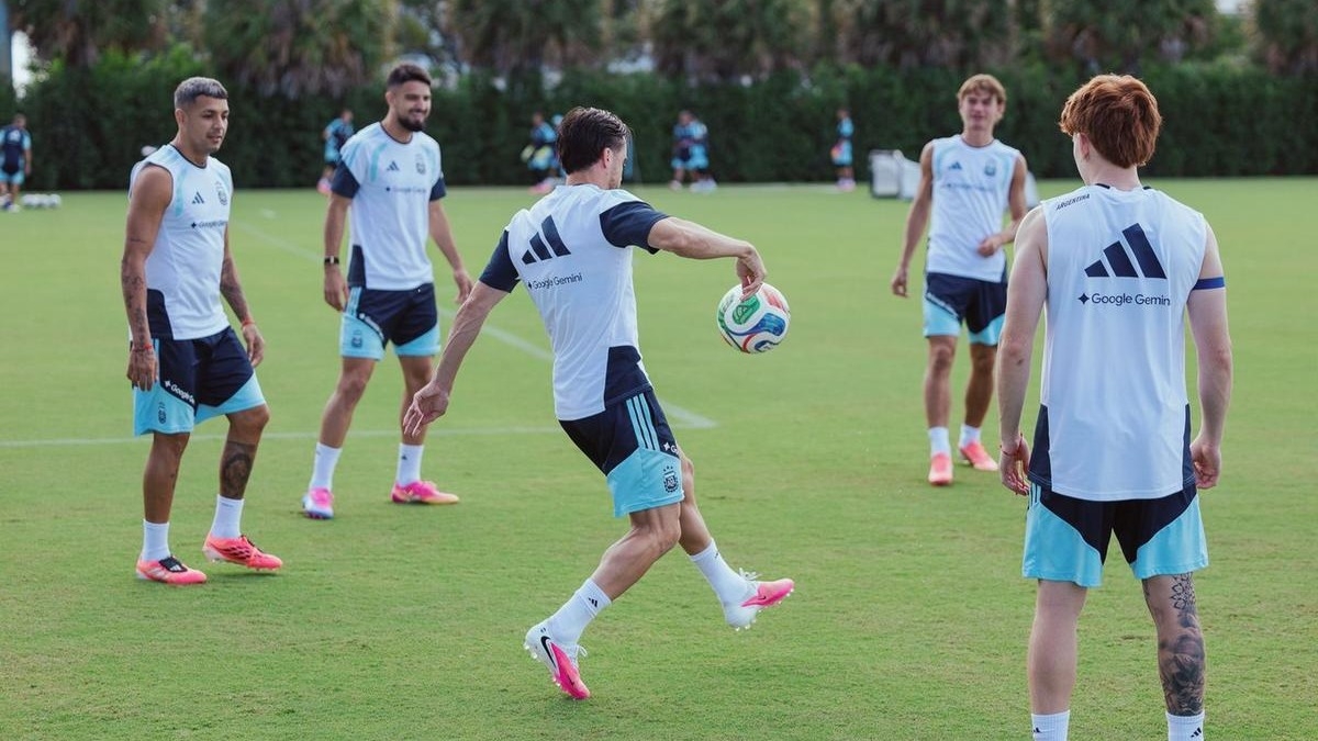 Tras la épica remontada, Argentina volvió a entrenarse en Kansas
