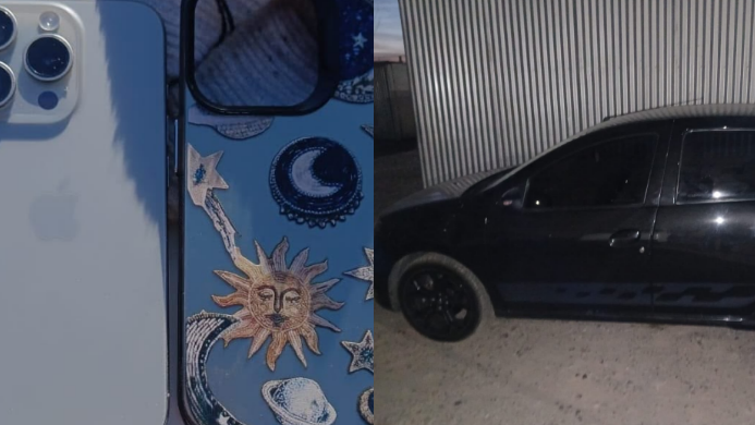 Recuperan un auto y un iPhone robados a dos estudiantes en Rawson