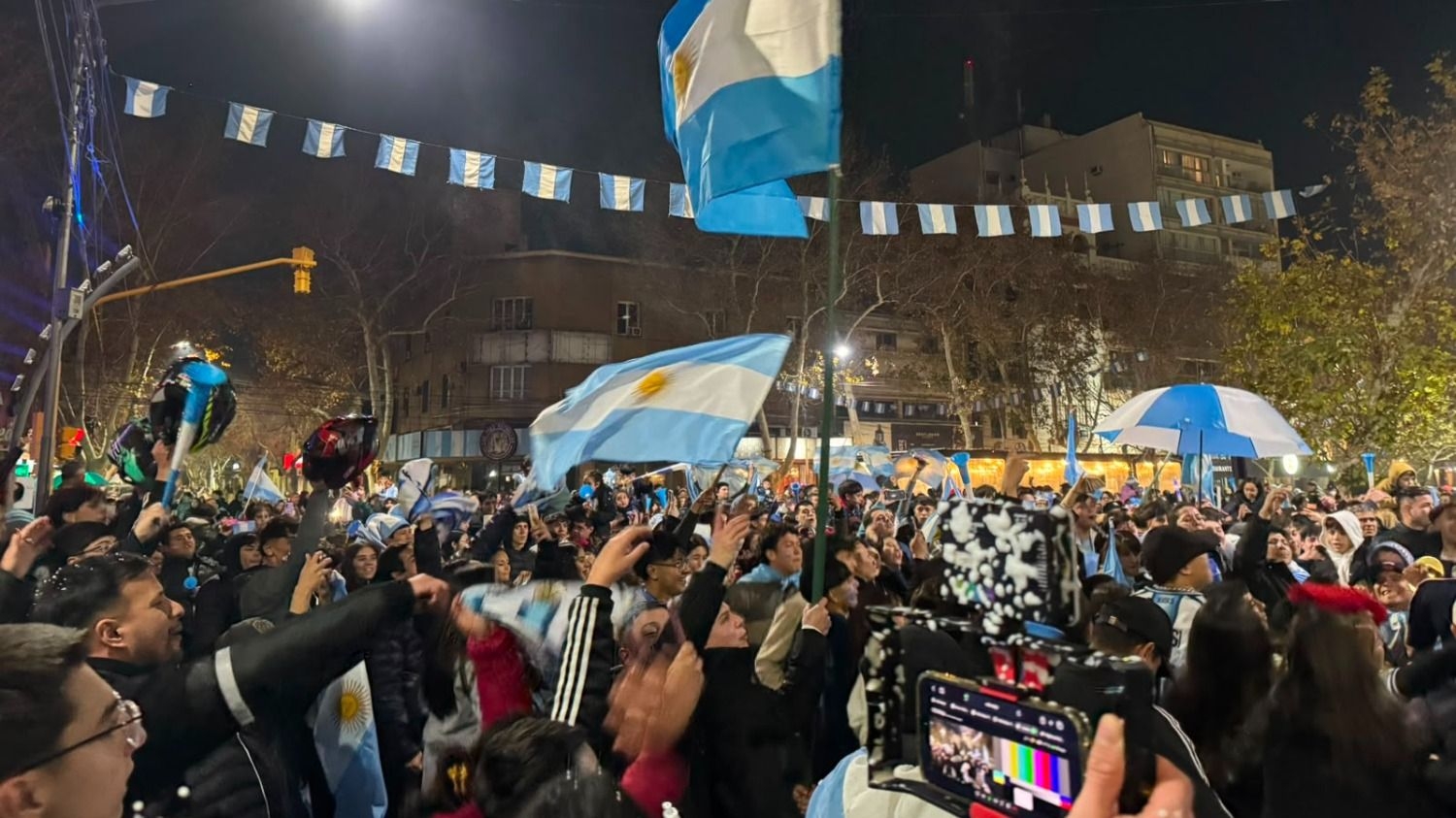 Operativo policial tras el triunfo de la Selección Argentina con incidentes menores