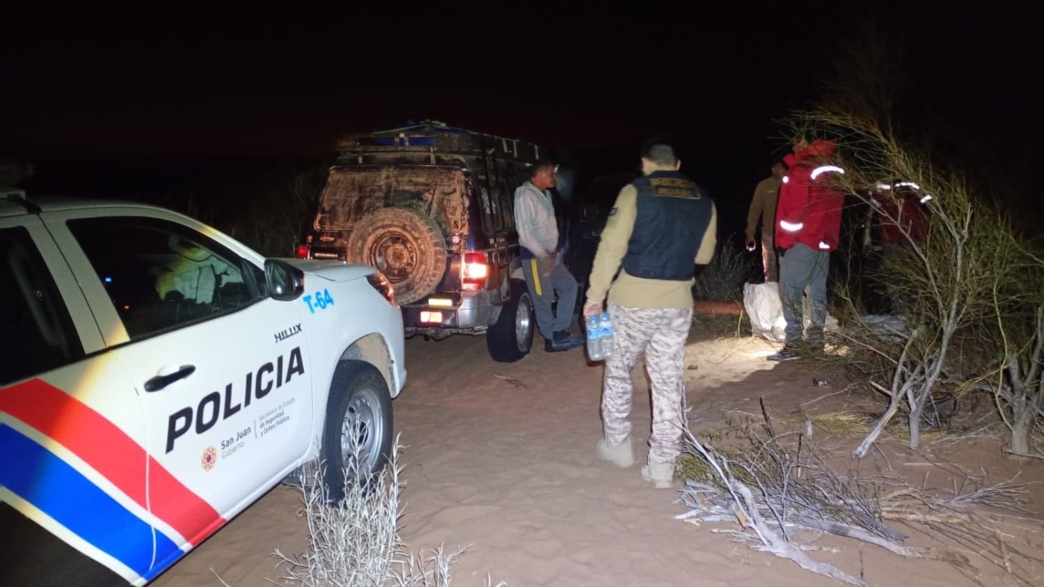 Rescataron a una familia de Chimbas tras más de 24 horas perdida en el campo