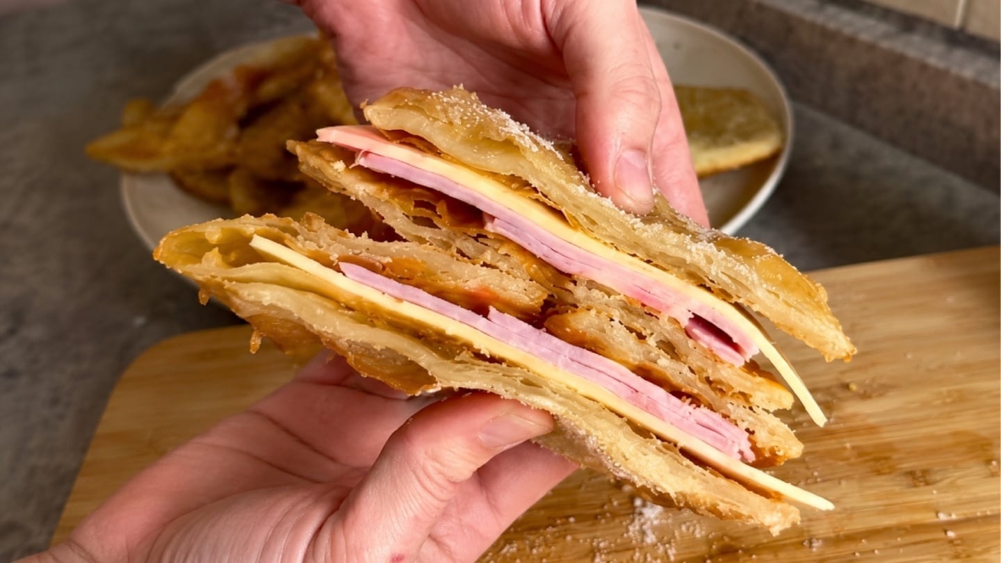 Cómo hacer el sándwich de torta frita que es tendencia para la merienda