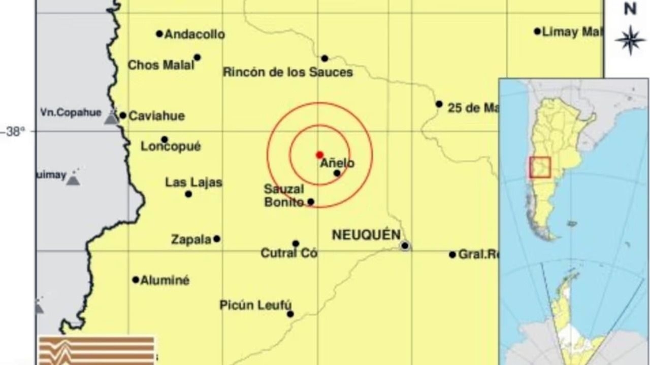 Un sismo de magnitud 3,2 sacudió una parte de la Patagonia