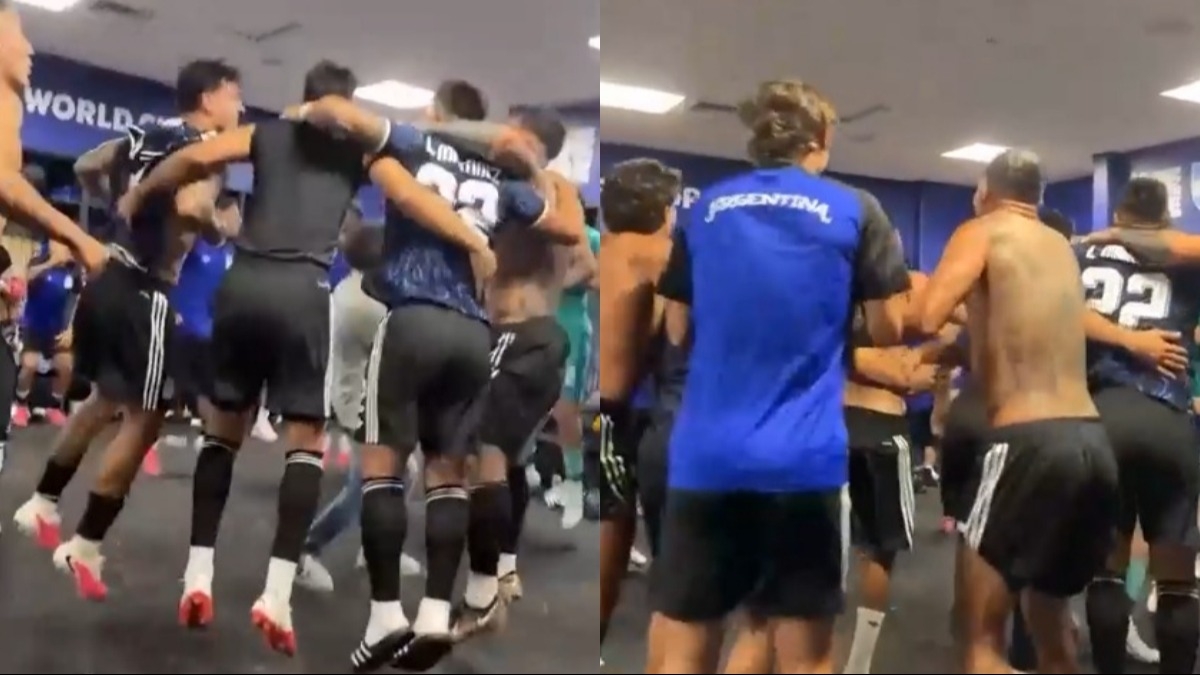 Los videos del festejo íntimo de la Selección tras eliminar a Inglaterra