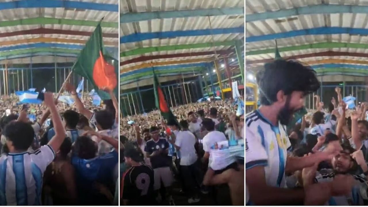 Locura en Bangladesh: miles festejaron el pase de Argentina a la final