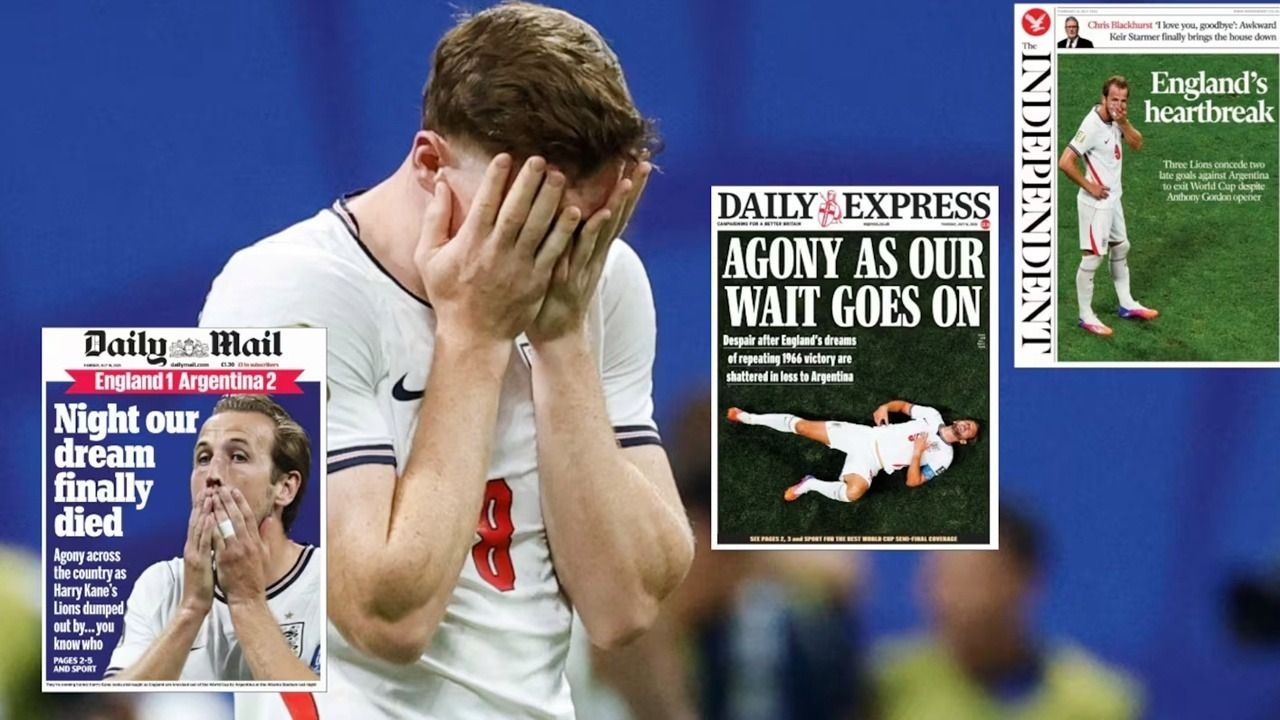 La prensa inglesa se rindió ante Argentina y Messi tras la eliminación