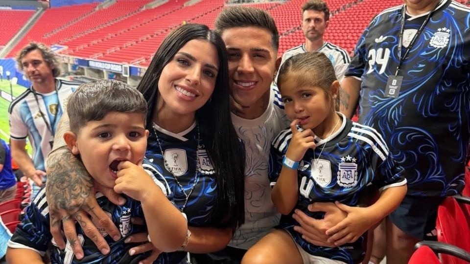 El festejo de la esposa de Enzo Fernández tras la clasificación a la final