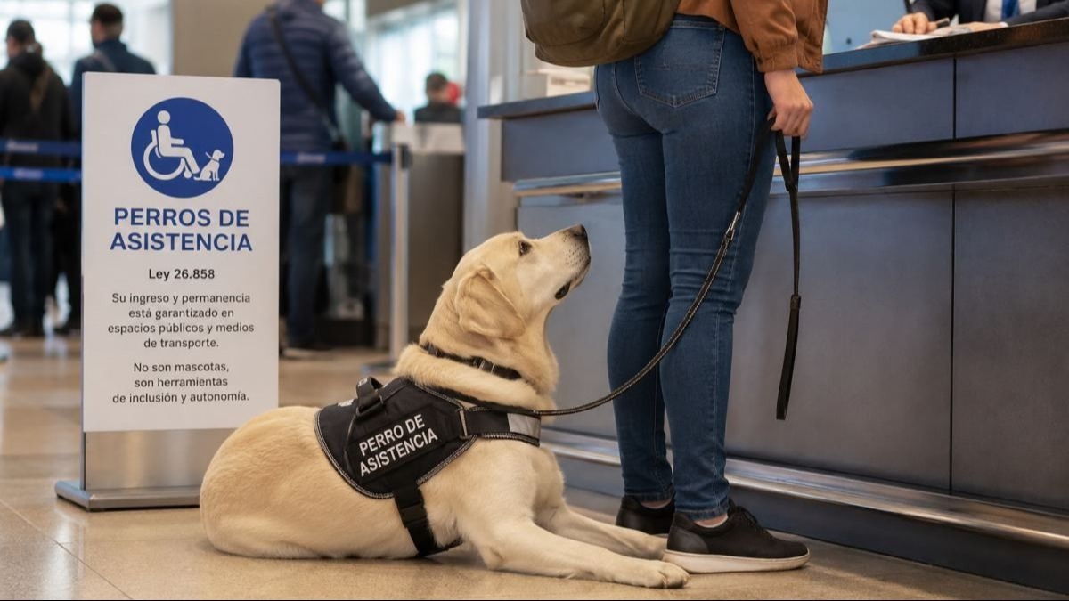 Qué dice la ley sobre los perros de asistencia en Argentina
