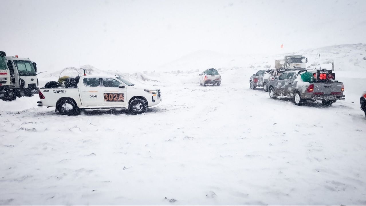 Una minera desalojó el proyecto por el temporal de nieve