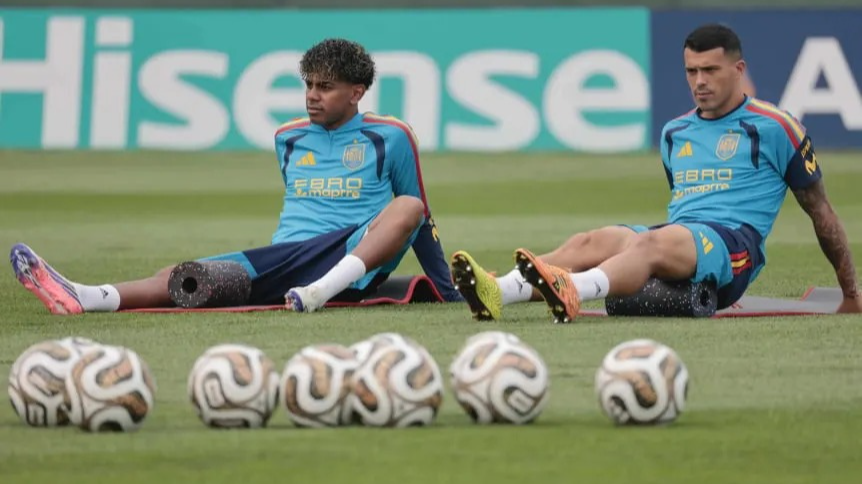Lamine Yamal entrenó con normalidad antes de la final del Mundial