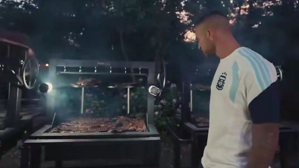 El asado de la selección argentina en la previa de la final contra España