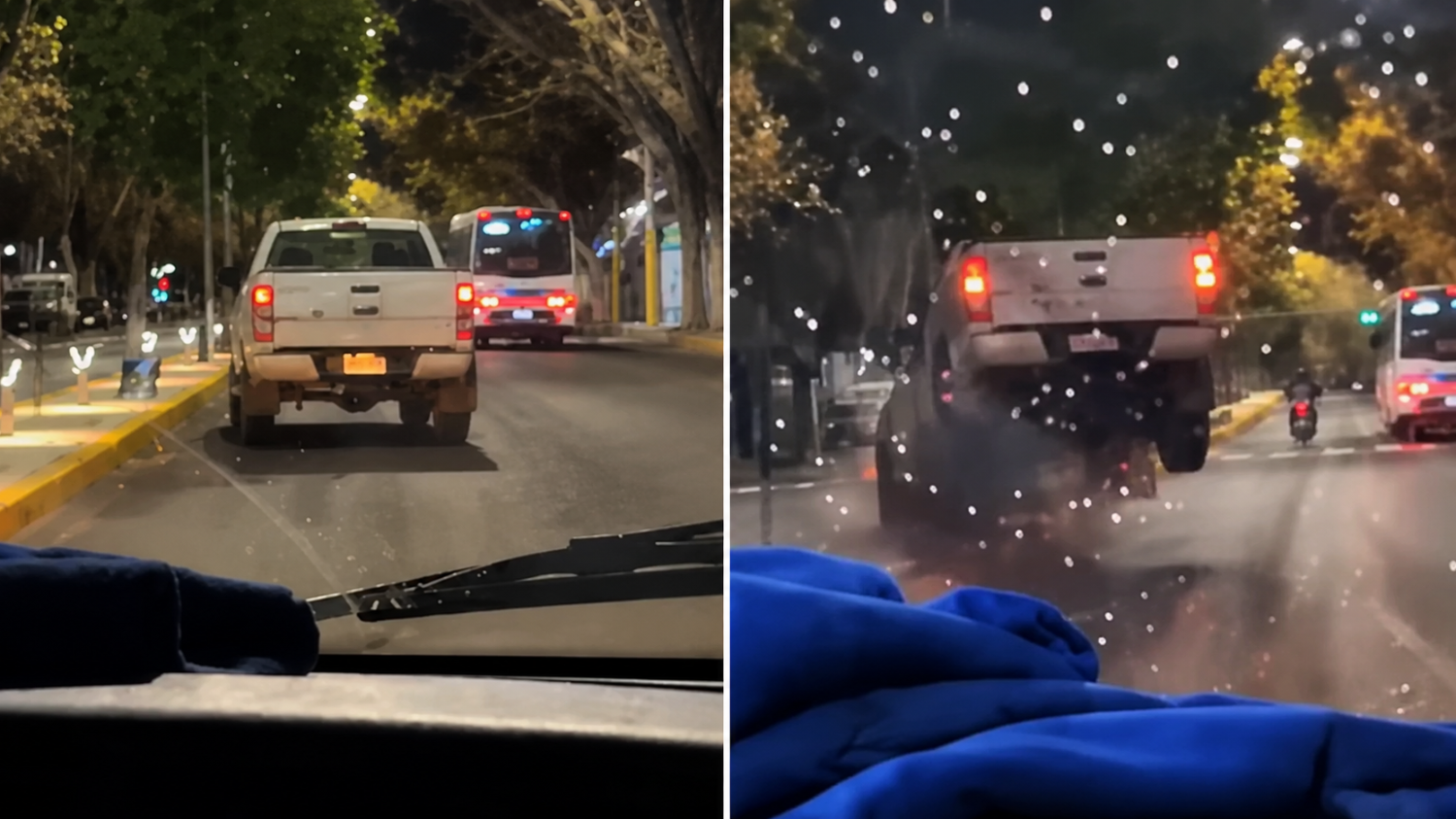 Una camioneta se estrelló contra un poste sobre avenida Libertador