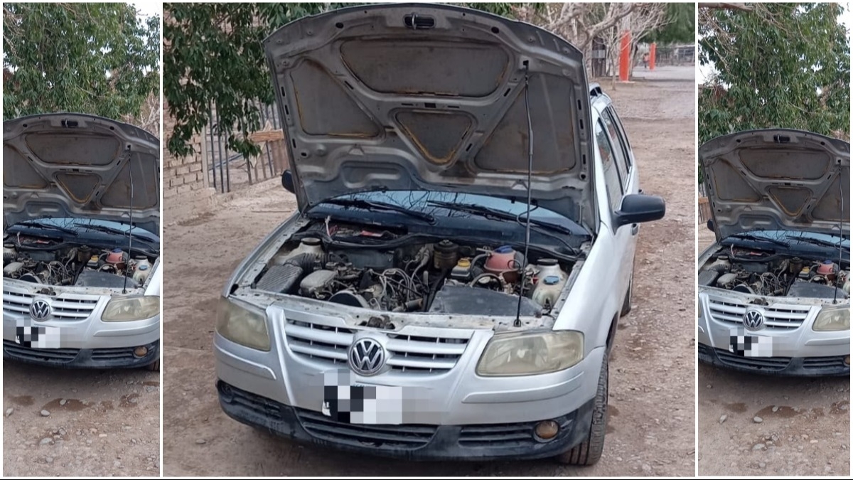 Intentó robar la batería de un auto en Chimbas, escapó y terminó detenido