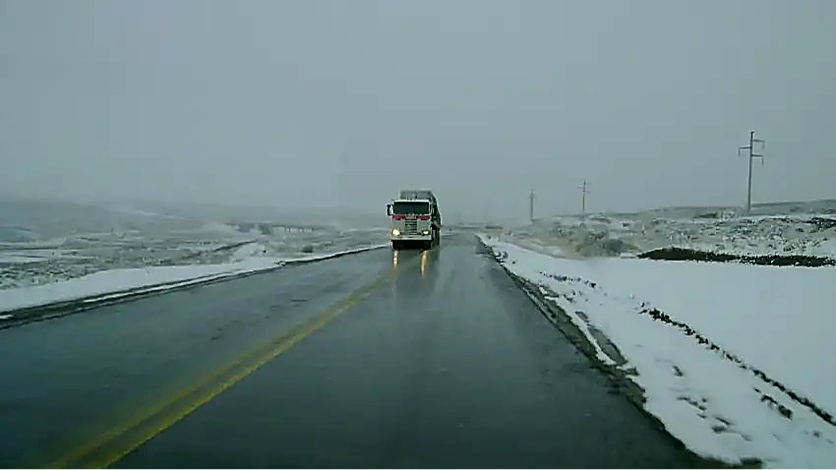 Emitieron alerta por intensas nevadas y piden no viajar por tres rutas de San Juan 