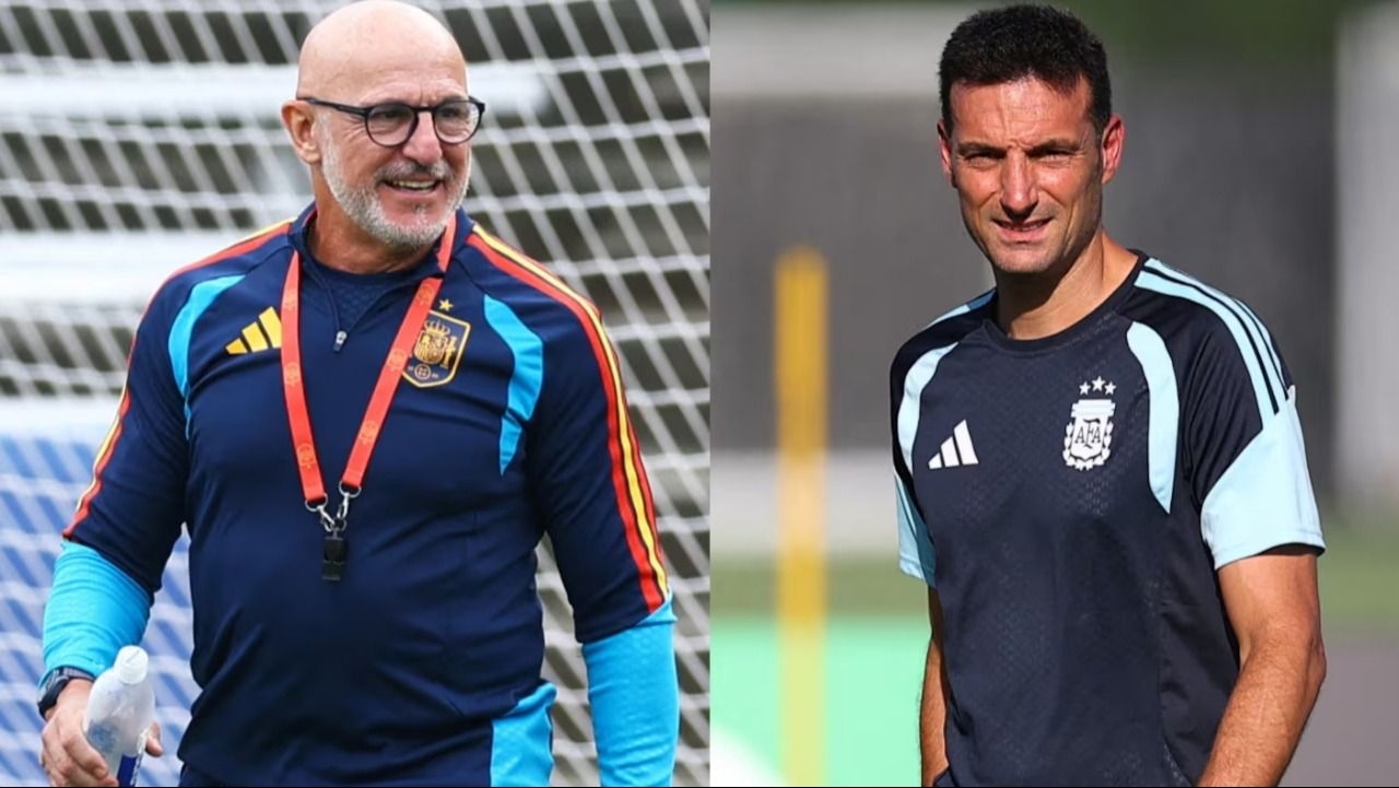Scaloni y De la Fuente, dos amigos frente a frente en la final del Mundial