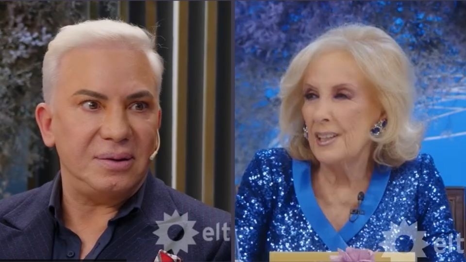 La incomodidad de Flavio Mendoza ante las picantes preguntas de Mirtha