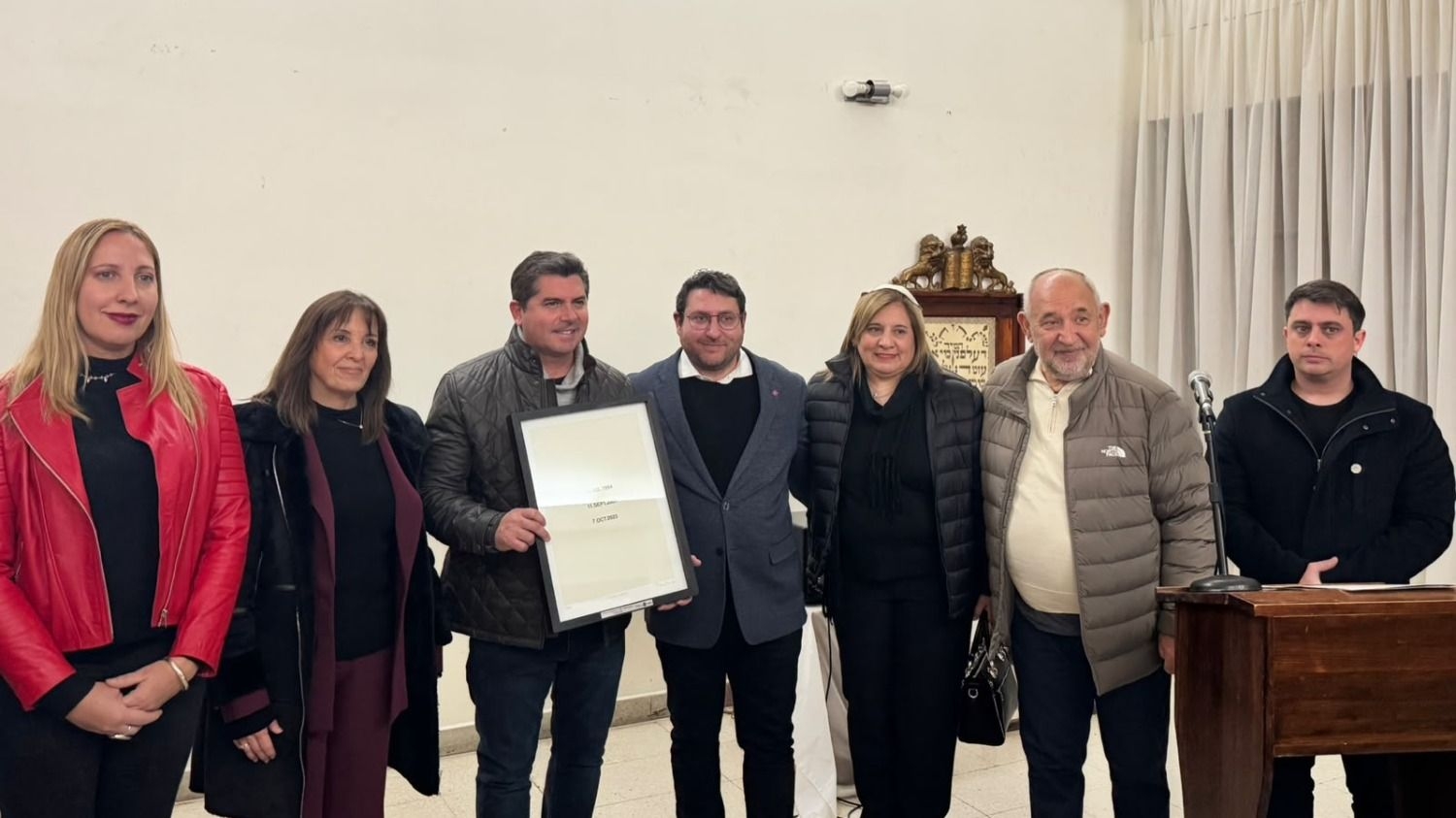 Susana Laciar participó en el acto por los 32 años del atentado a la AMIA