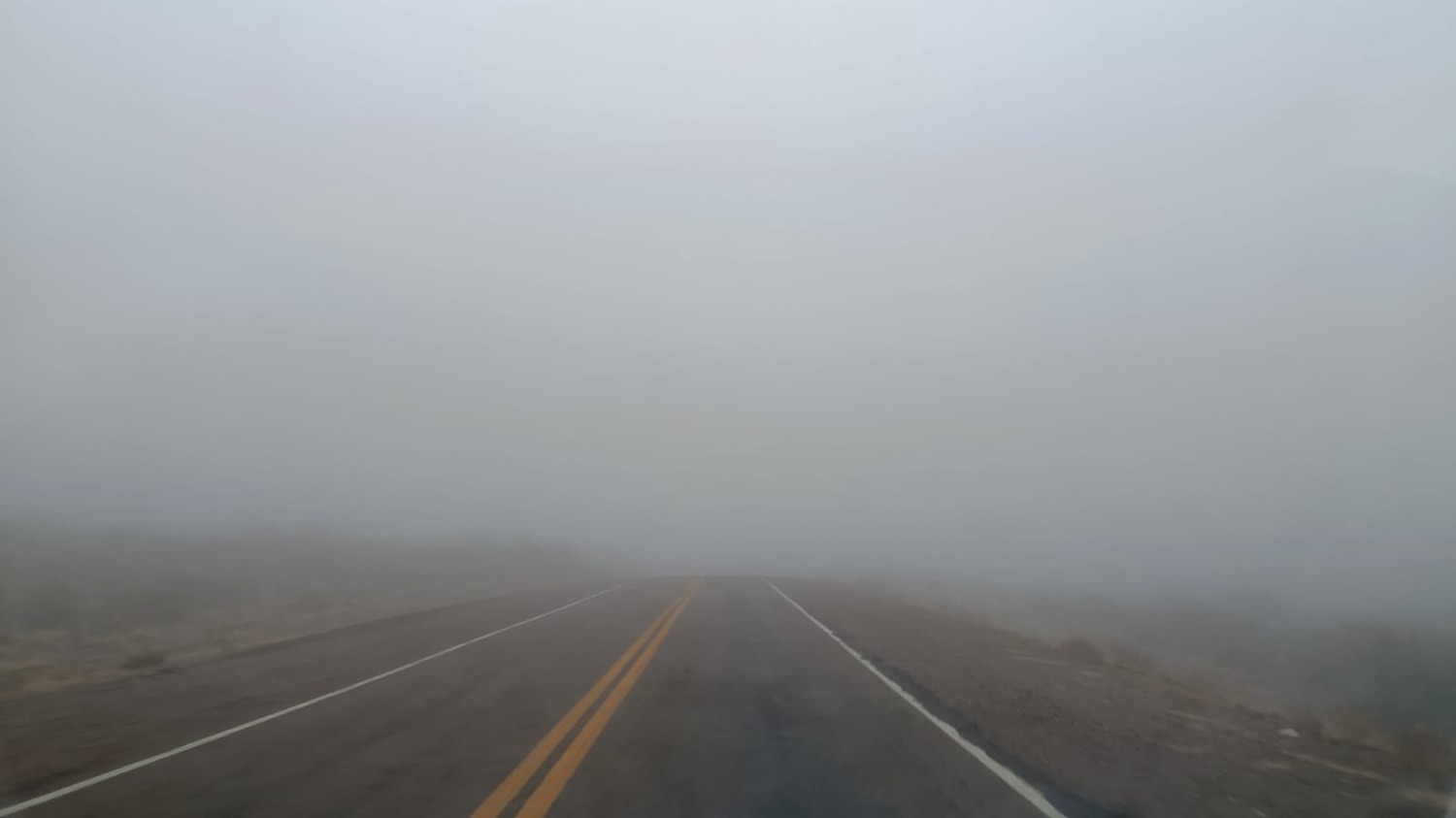 Pidieron evitar viajar de noche por las rutas de San Juan ante el hielo, la nieve y la neblina