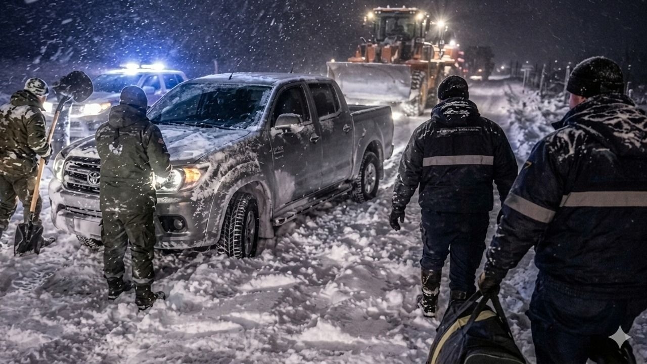 Rescataron a una pareja tras 44 horas atrapada en la nieve a -22 °C