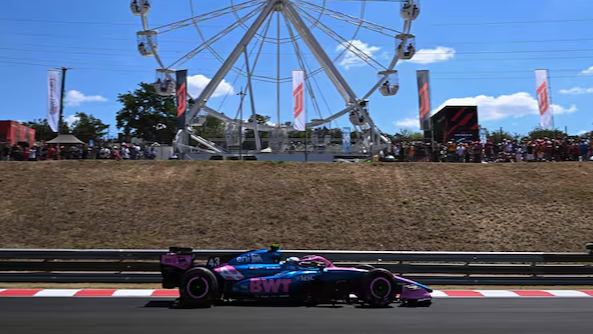 Colapinto terminó 14° en la última práctica del GP de Hungría