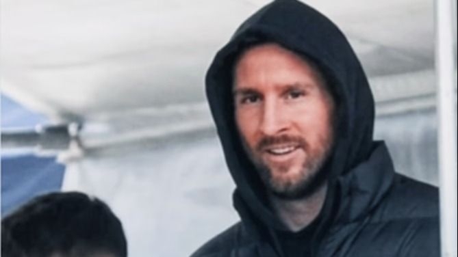 La primera aparición pública de Lionel Messi después del subcampeonato