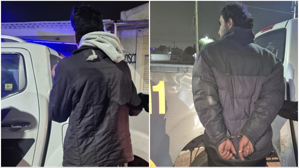 Robaron la batería de una camioneta, los siguieron y fueron detenidos