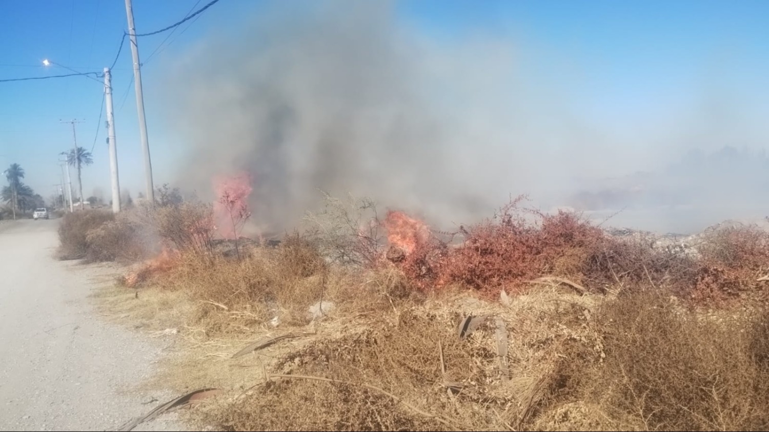 El Zonda complicó a Rawson: hubo 10 incendios y movilizó un amplio operativo