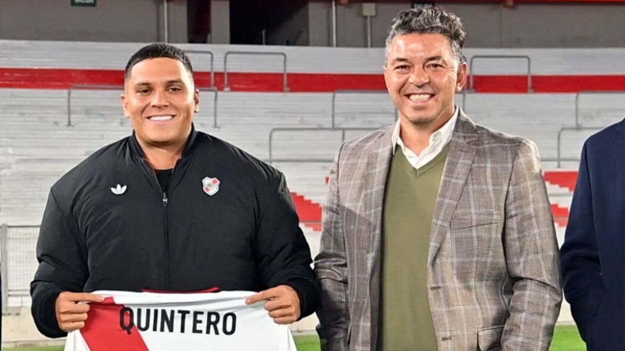 Juanfer Quintero sorprendió con una foto junto a Marcelo Gallardo
