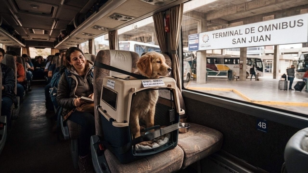 Una empresa de colectivos permitirá viajar con mascotas y los sanjuaninos opinaron