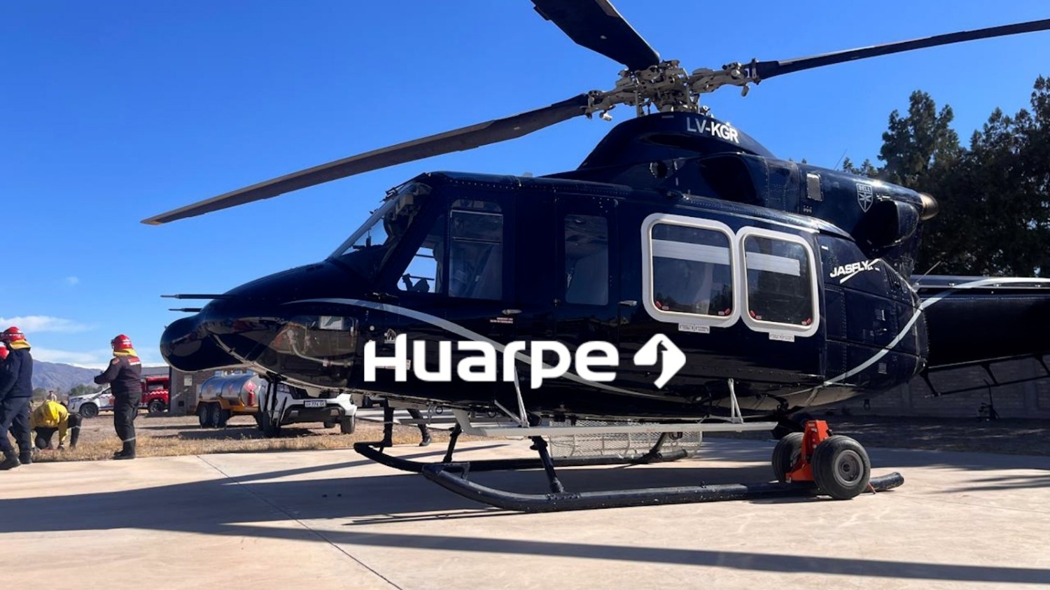 Despliegue de emergencia en Valle Fértil por la posible caída de un helicóptero