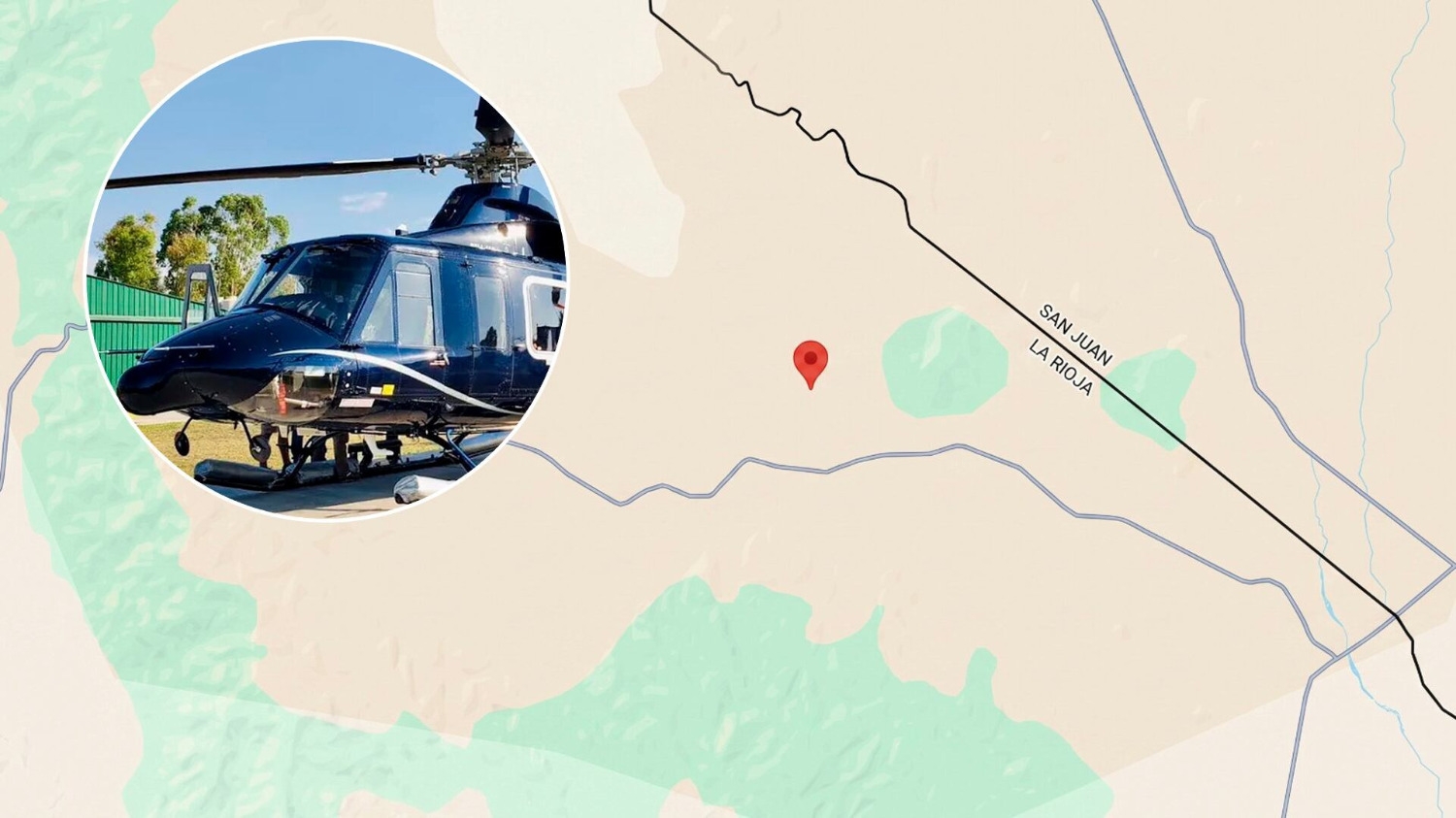 Así es la quebrada donde cayó el helicóptero: un paraje aislado y sin caminos