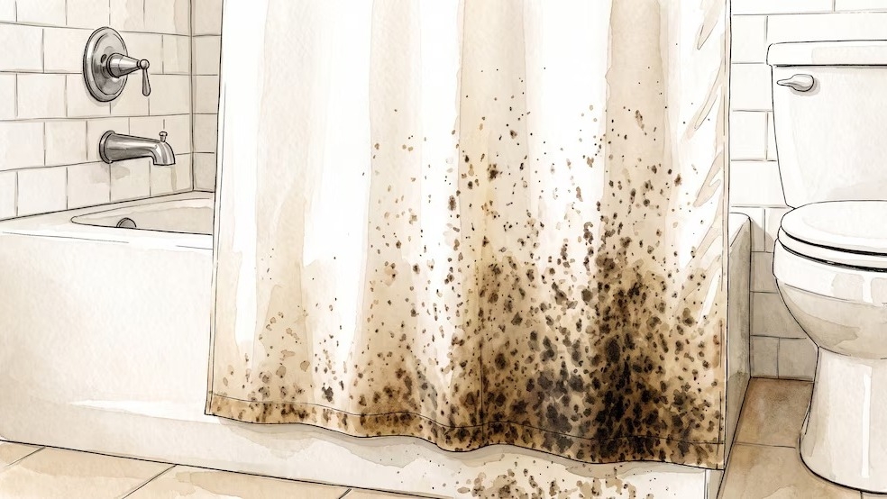 Cómo sacar el moho de la cortina del baño y dejarla como nueva fácilmente