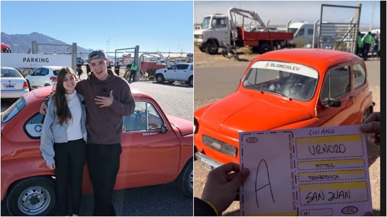 Un influencer recorrió más de 1.000 kilómetros en un Fitito para ver el TC