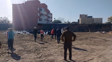 Clima tenso durante la inspección ocular de la YPF de la polémica