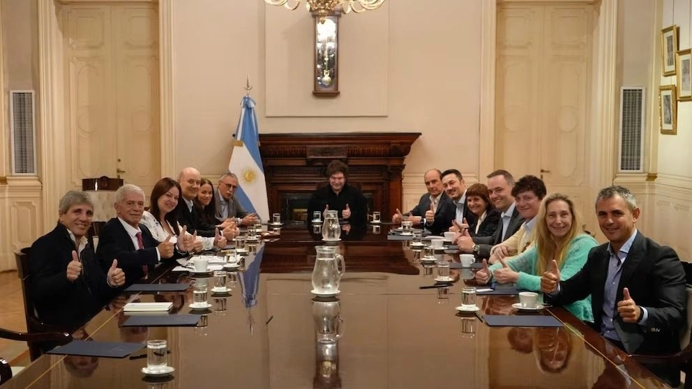 Javier Milei encabezó una reunión de Gabinete en Casa Rosada