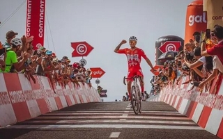 Nicolás Tivani ganó la penúltima etapa de la Vuelta a Portugal y logró su segundo triunfo
