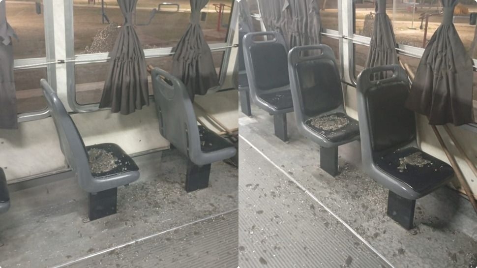 Nuevo ataque a un colectivo en Chimbas: vidrios rotos y una pasajera herida 