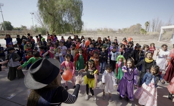 Alumnos de la escuela 20 de Junio en Sarmiento celebraron el Día del Niño