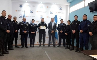 Policías sanjuaninos distinguidos por salvar vidas y actuar en hechos clave