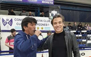 El actor sanjuanino Martín Rodriguez de la serie En el Barro, visitó al club Concepción