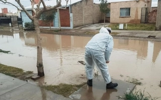 Chimbas asistió a más de 170 familias afectadas por el temporal
