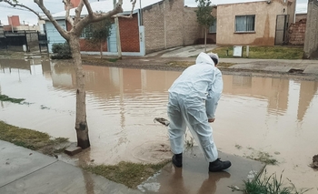 Tras las intensas lluvias, Rawson asistió a más de 150 familias 