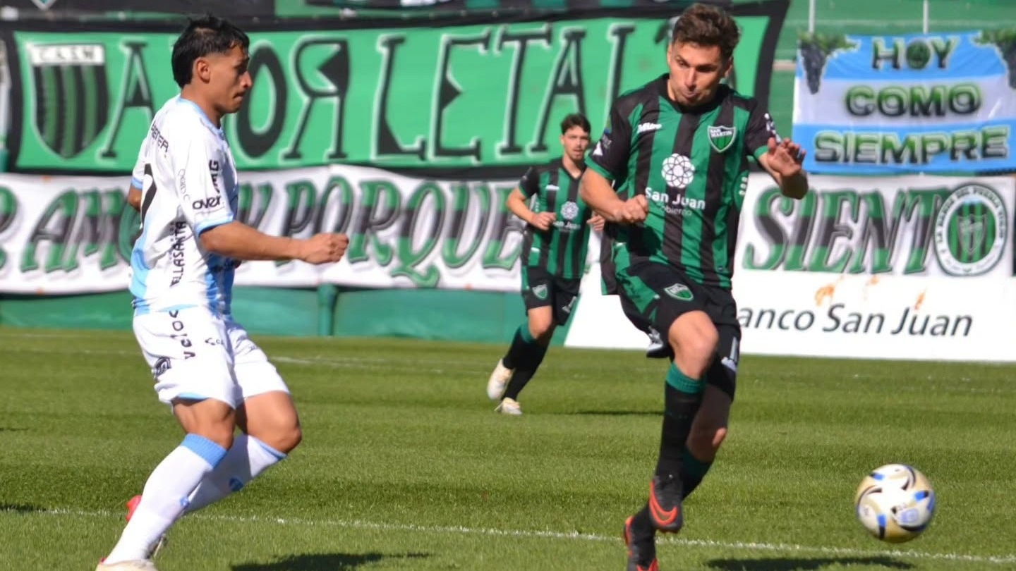 En los últimos minutos se le escapó a San Martín y empató con Atlético Rafaela