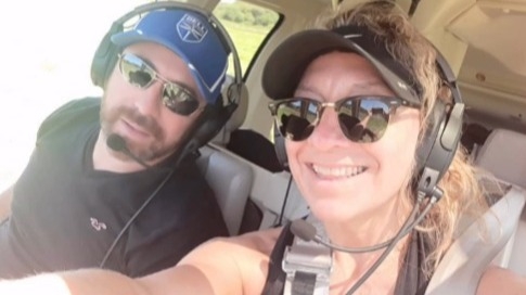 "El alma desgarrada": la despedida de la pareja del piloto fallecido en Valle Fértil