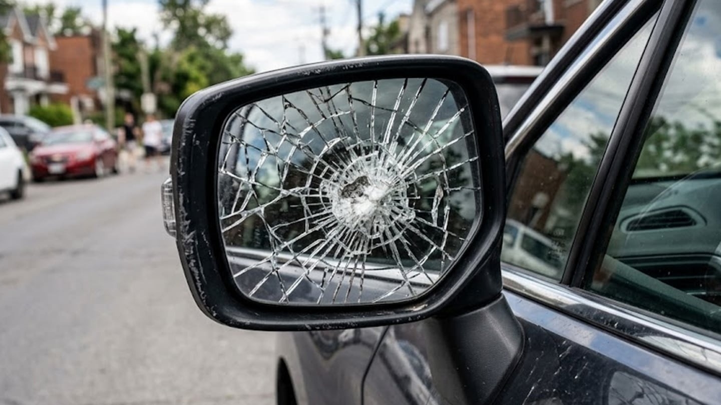 Nuevo tipo de estafa: rompen el espejo del auto y roban datos bancarios