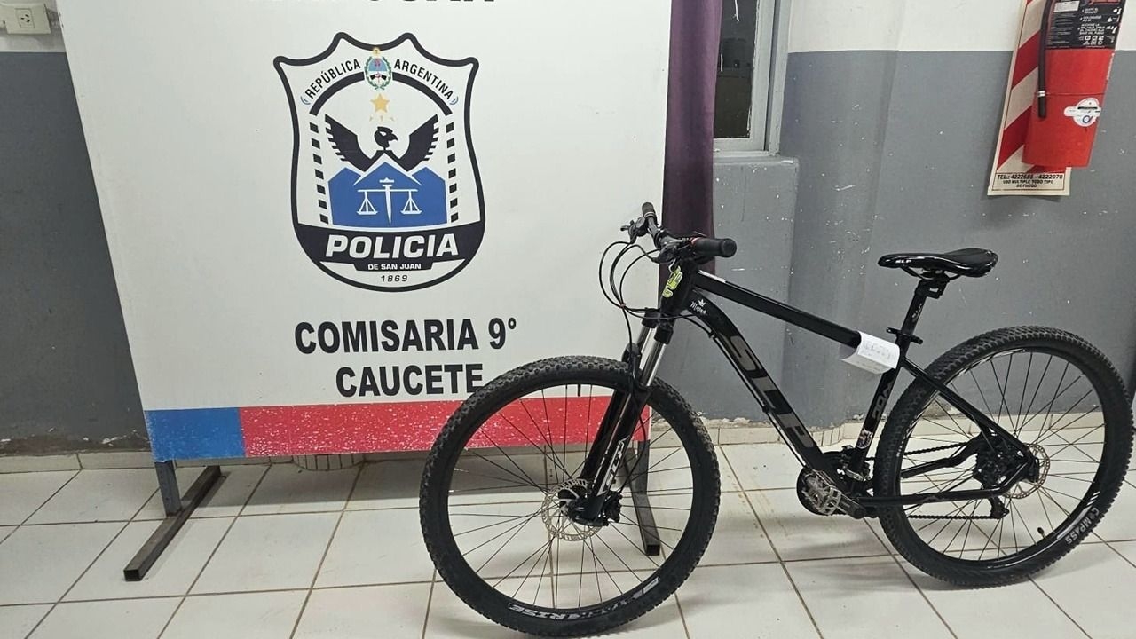 Buscan al dueño de una bicicleta secuestrada en Caucete