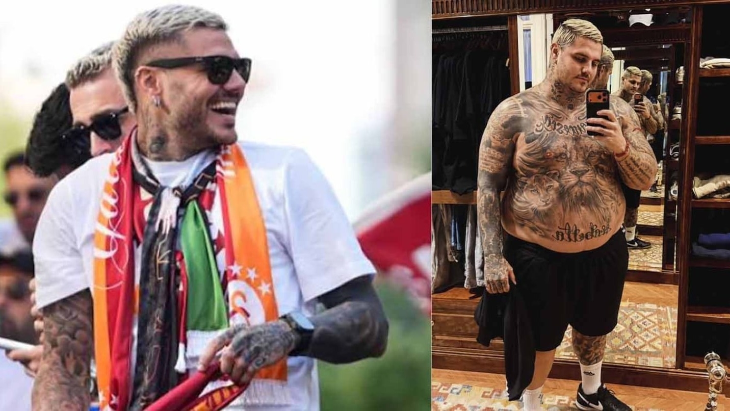 Icardi se mostró con sobrepeso y se burló de Wanda Nara tras sus fotos