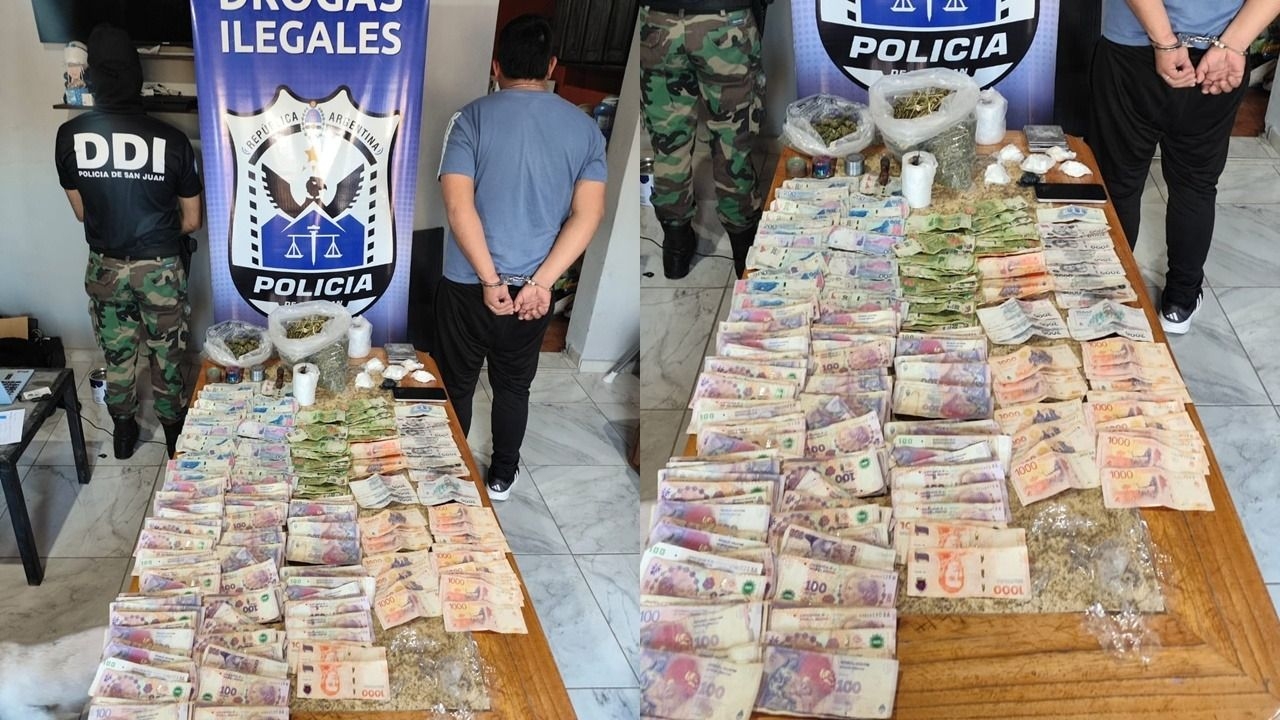 Detuvieron al “Pato” Díaz con cocaína, marihuana y dinero en Rawson