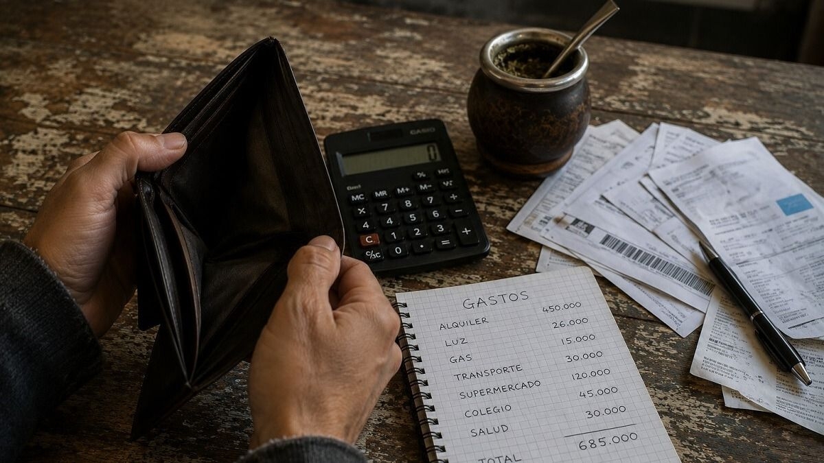 Aumenta la cantidad de familias que se quedan sin dinero antes del día 5 del mes